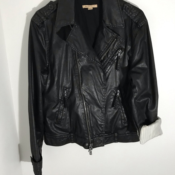 John Varvatos Asymmetrical Coated Jacket - Picture 6 of 14